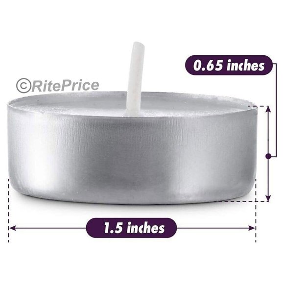30 PCS (1 Pack) Tealight Unscented White Candles 2.5 Hour Burn Time Dripless - Picture 6 of 12